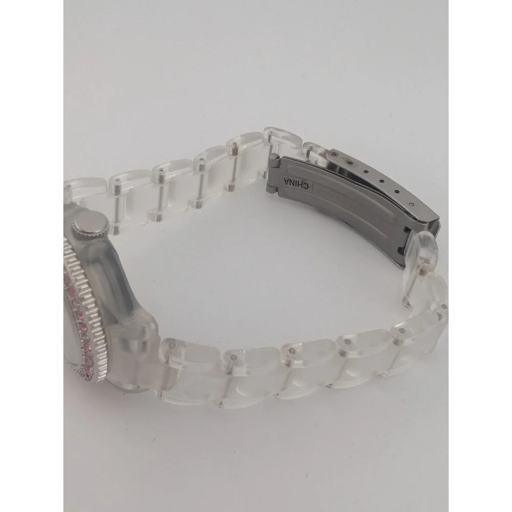 Alex's‎ Lemonade Stand by ElyseRyan Watch Women Clear Band- New Battery